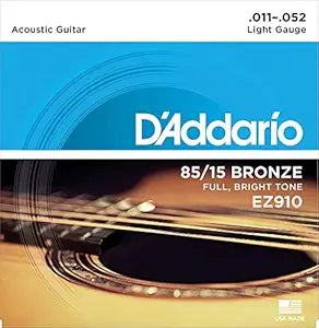D'Addario EZ910 Light Acoustic Guitar Strings