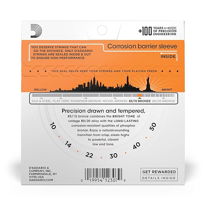 D'Addario EZ900 Extra Light Acoustic Guitar Strings
