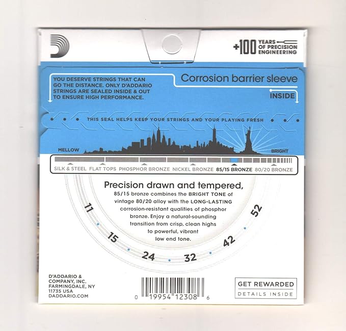 D'Addario EZ910 Light Acoustic Guitar Strings