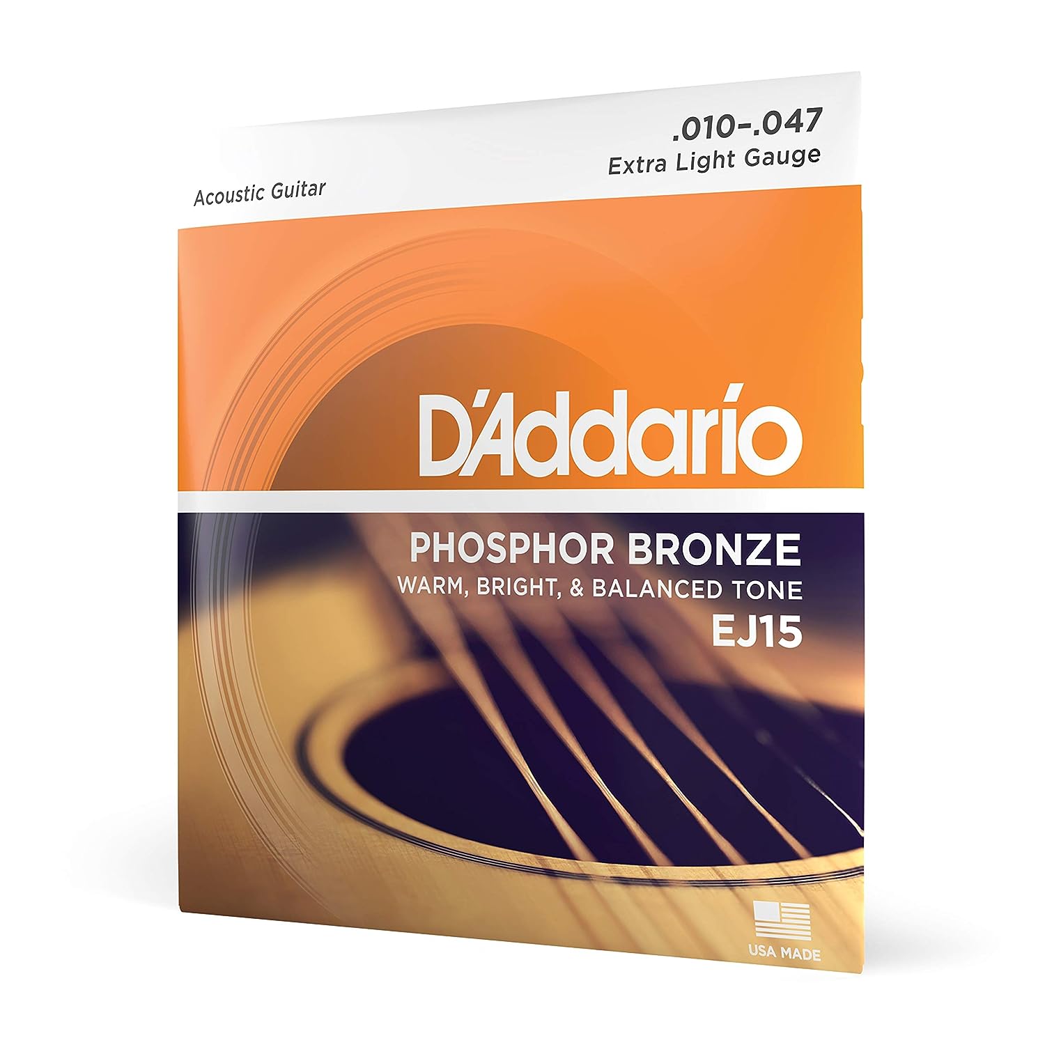D'Addario EJ15 Phosphor Bronze Extra Light Acoustic Strings