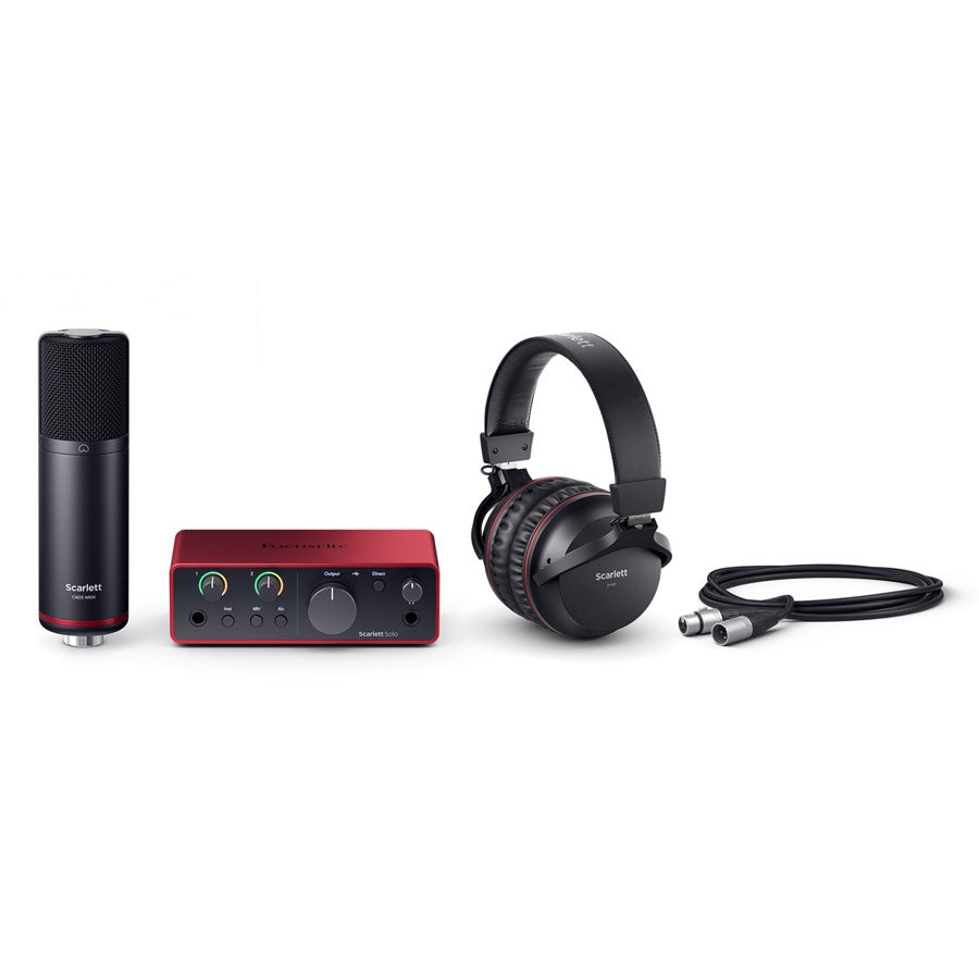 Focusrite Scarlett Solo 4th Gen Studio Bundle