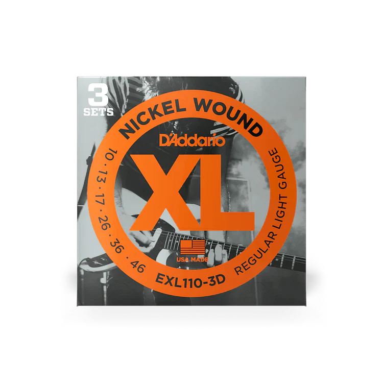 D'Addario EXL110 Regular Light Nickel Electric Guitar Strings