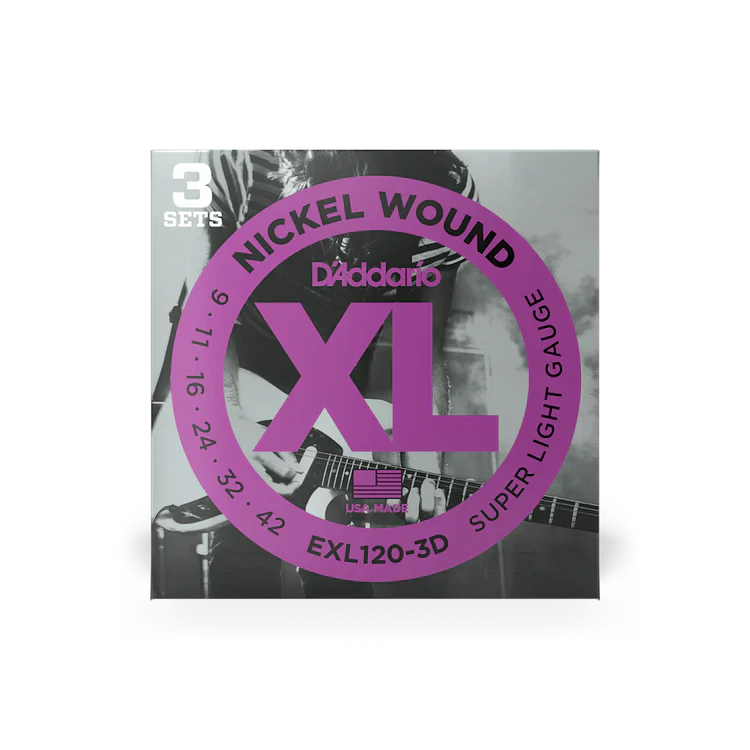 D'Addario EXL120 Super Light Nickel Electric Guitar Strings