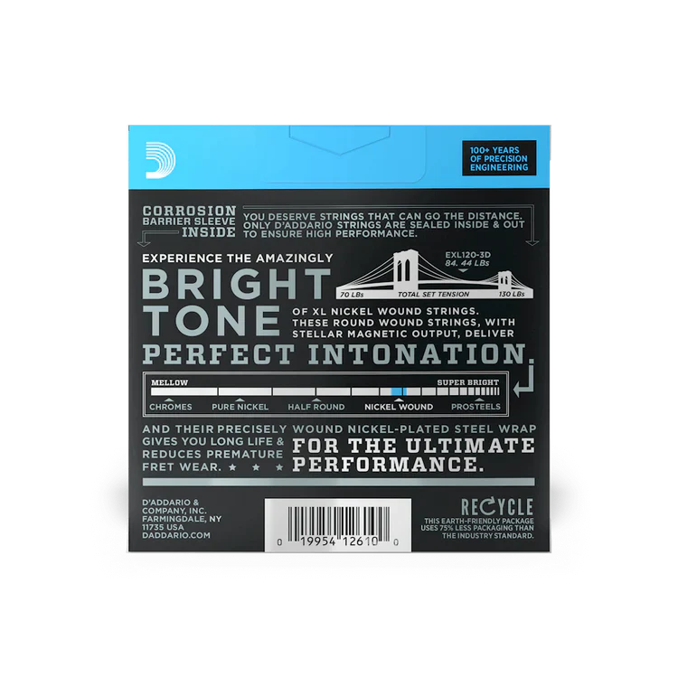 D'Addario EXL120 Super Light Nickel Electric Guitar Strings